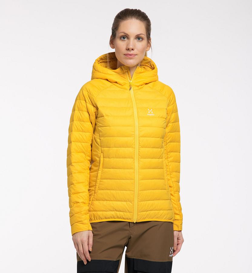 Haglöfs Womens Spire Mimic Down Jacket Yellow New Zealand 82964TSEQ